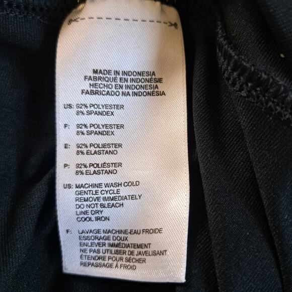 Adidas Climalite Cropped Black Wide Leg Athletic Pants Women's Small - Picture 6 of 6